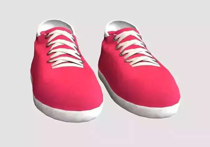 pink white shoes 