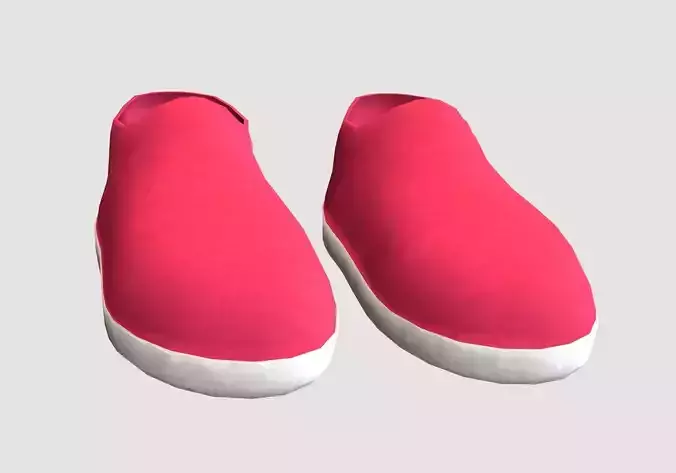 pink simple shoes 