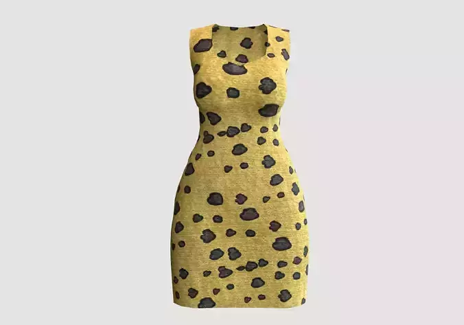leopard pattern dress 