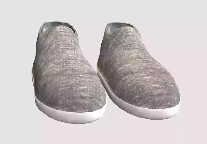 gray simple shoes 