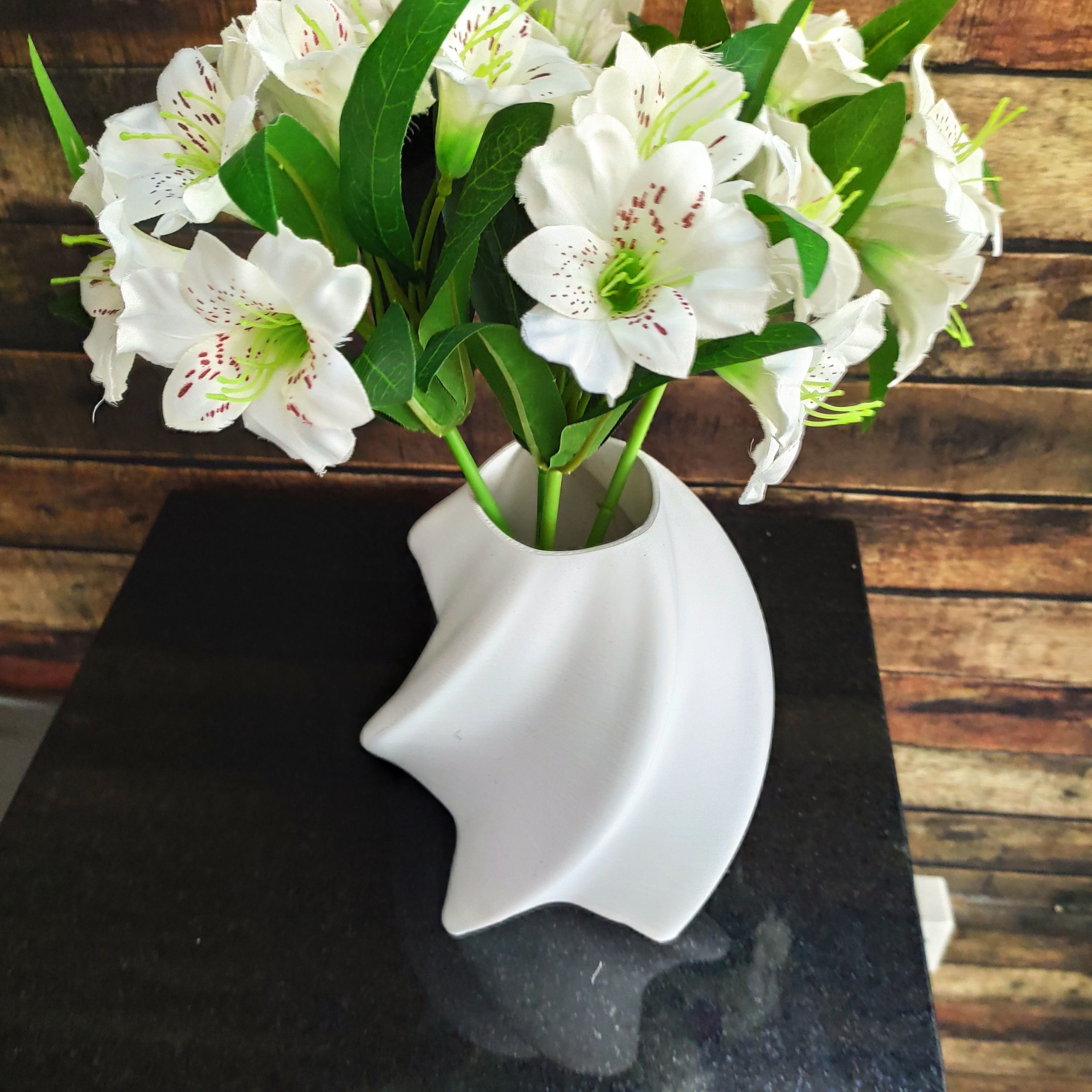 Decorative star vase for plants 3D print model_2