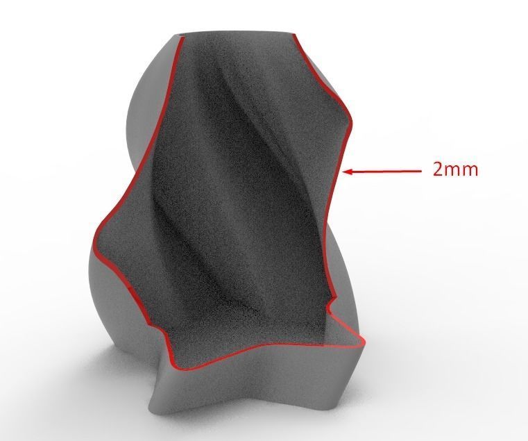 Decorative star vase for plants 3D print model_6