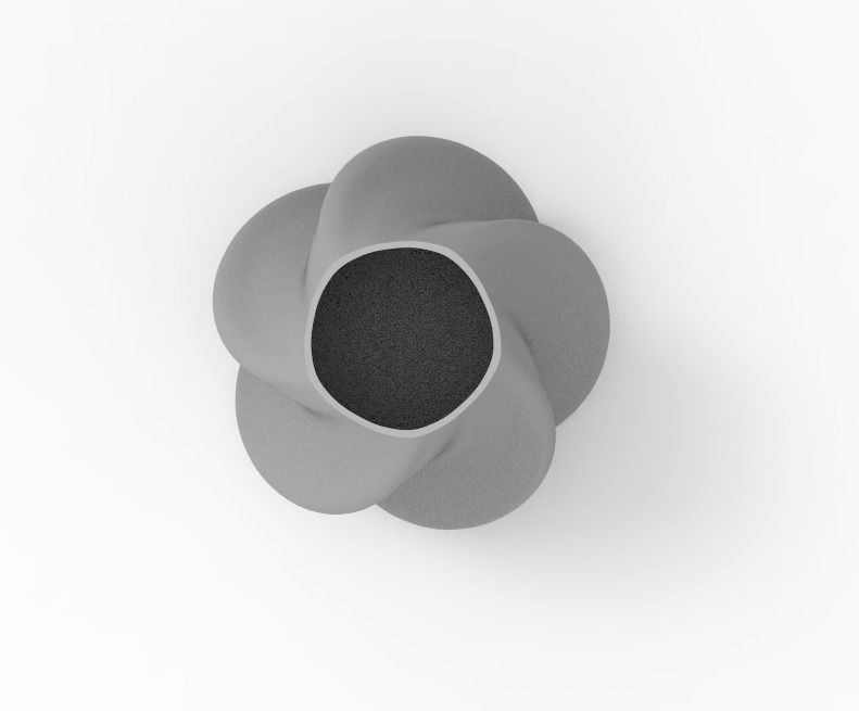 Decorative star vase for plants 3D print model_8