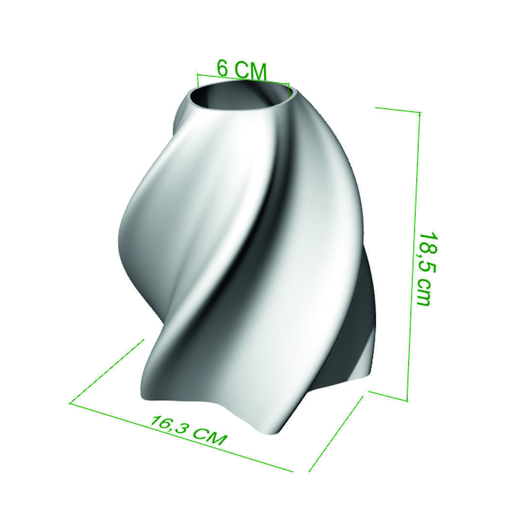 Decorative star vase for plants 3D print model_11