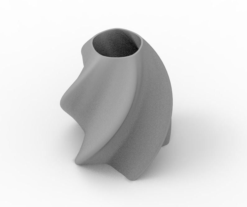 Decorative star vase for plants 3D print model_7