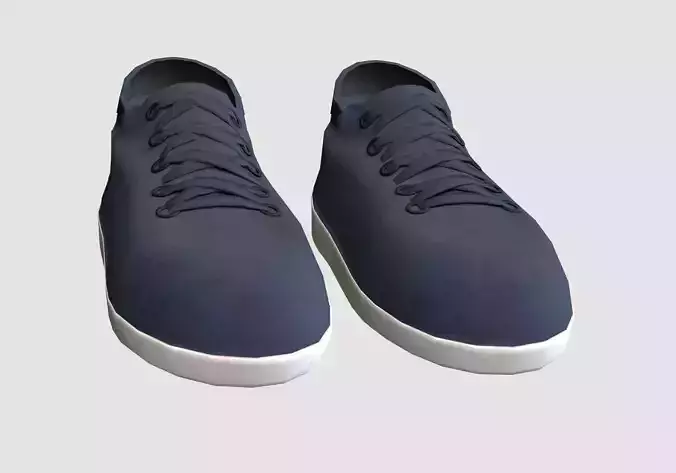 blue basic shoes 