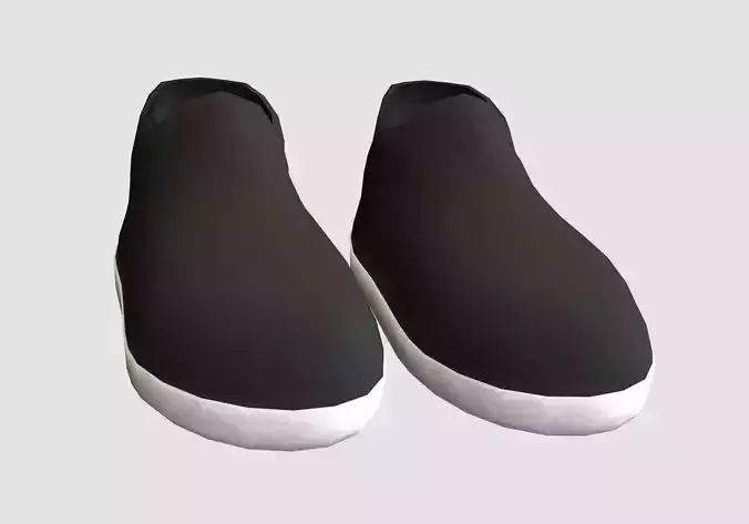 black simple shoes 