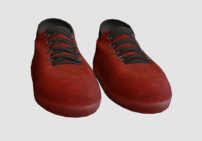 black red shoes  3D model