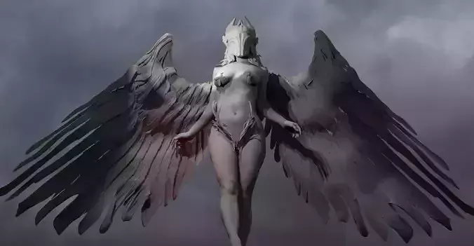 Valkyrie statue Winged 