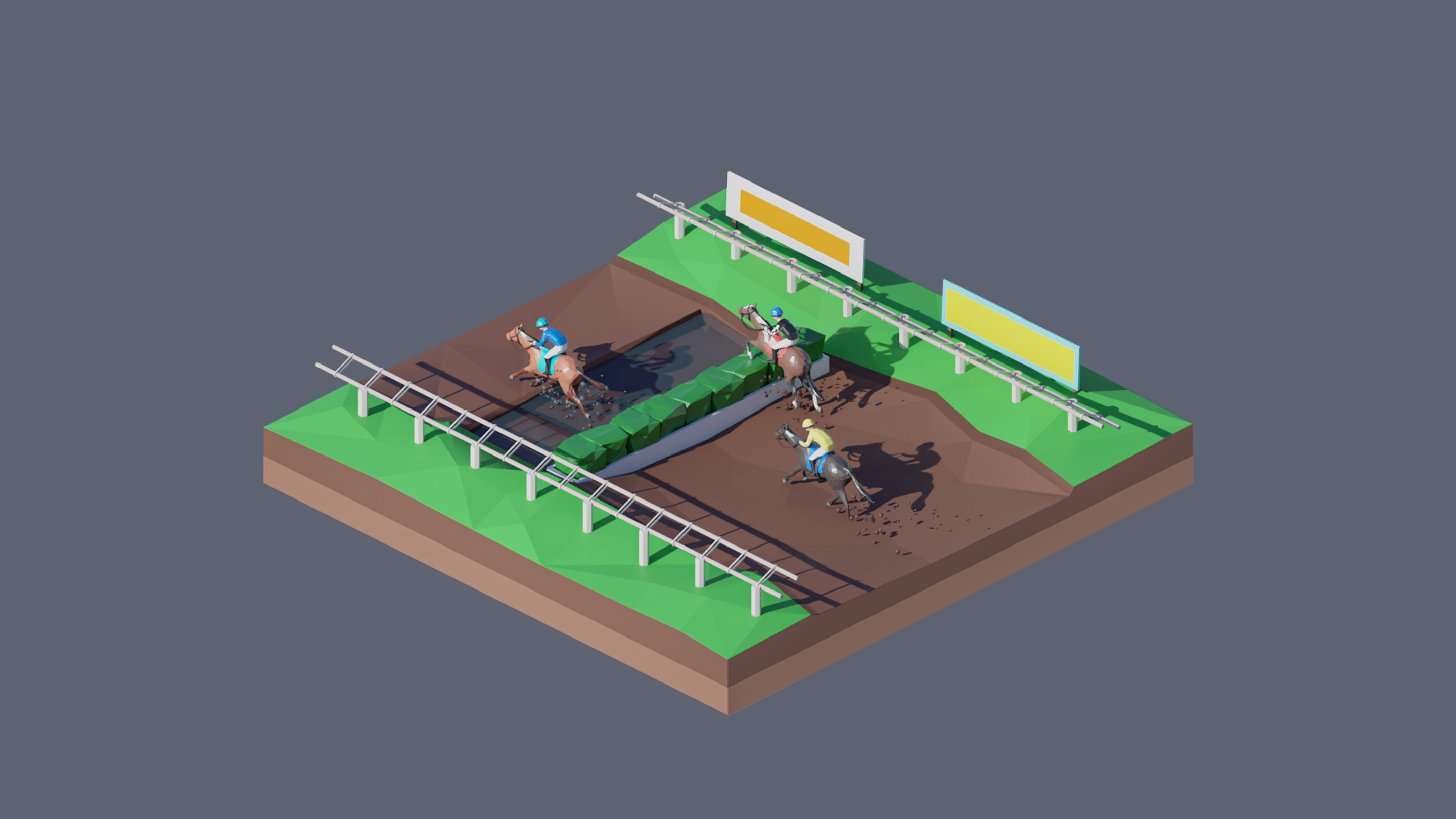 Worlds Square Low-poly 3D model_82