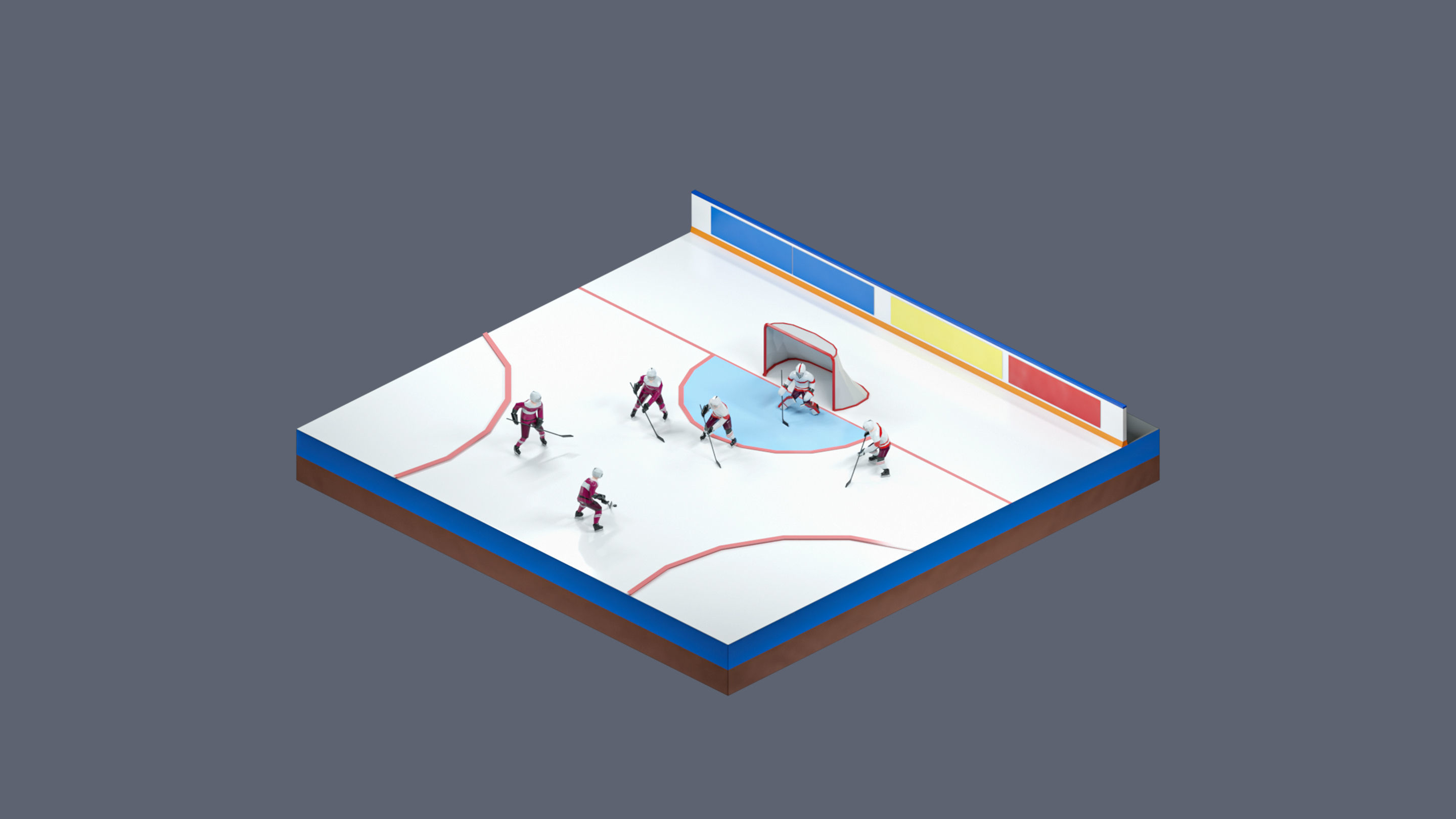 Worlds Square Low-poly 3D model_39