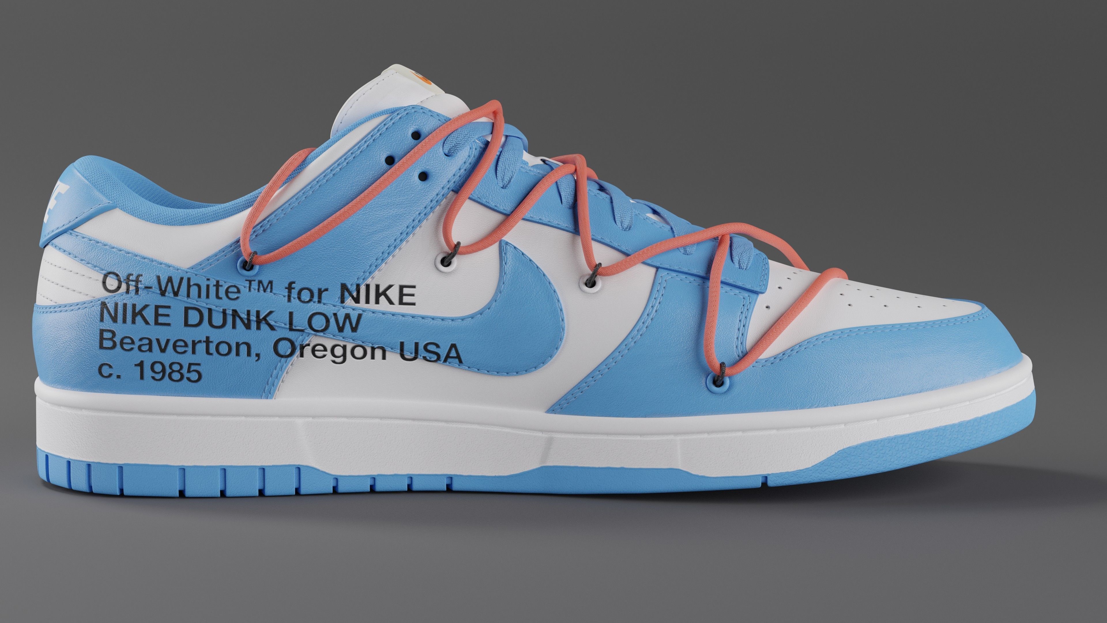 off white nike university blue