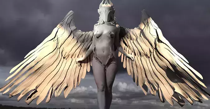 Valkyrie statue Winged 5