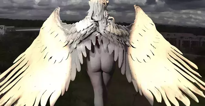 Valkyrie statue Winged 6 