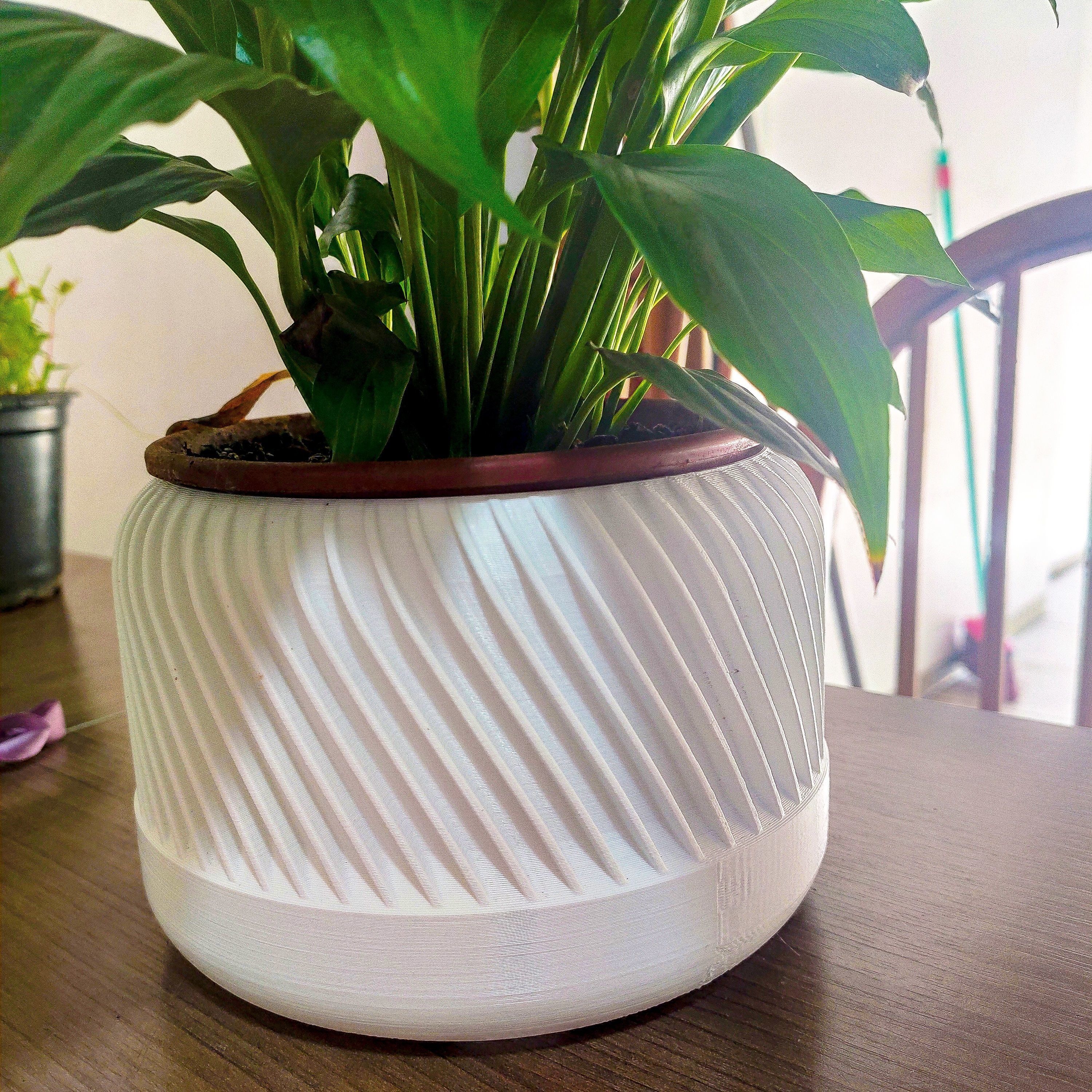 Plant pot with different design 3d 3D print model_3