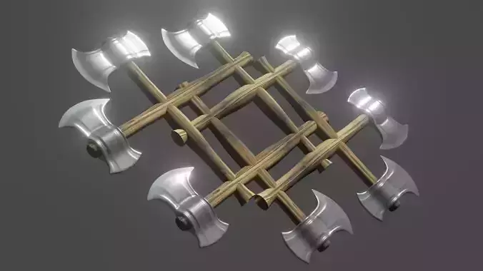 AXE wall accent 3d model