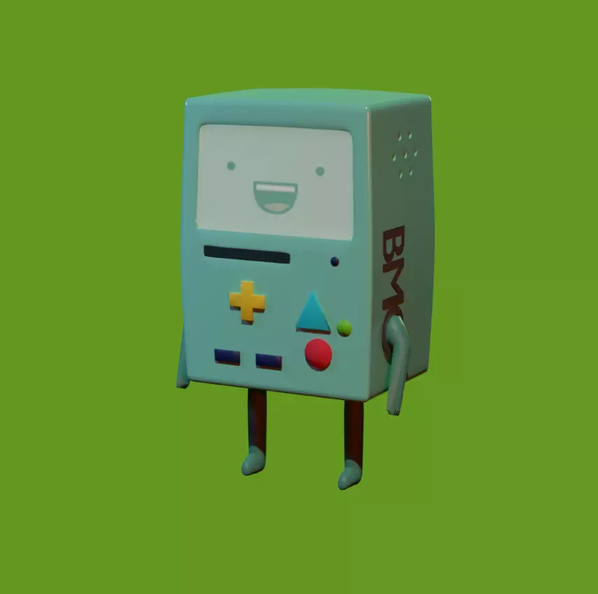 BiiMO toy character from adventure time 3D model_0