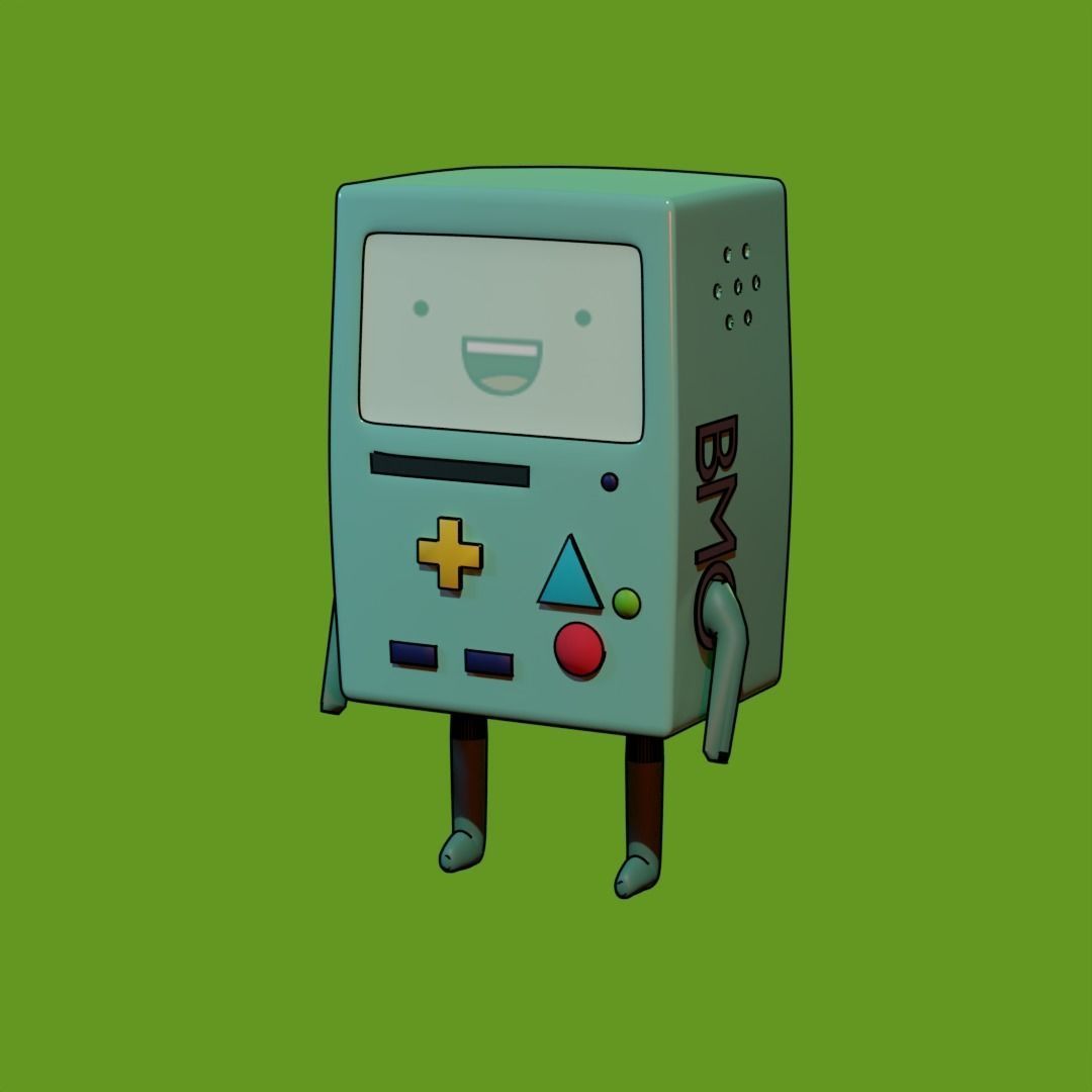 BiiMO toy character from adventure time 3D model_1