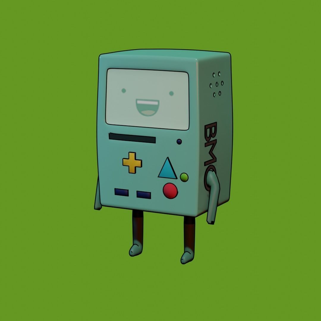 BiiMO toy character from adventure time 3D model_2