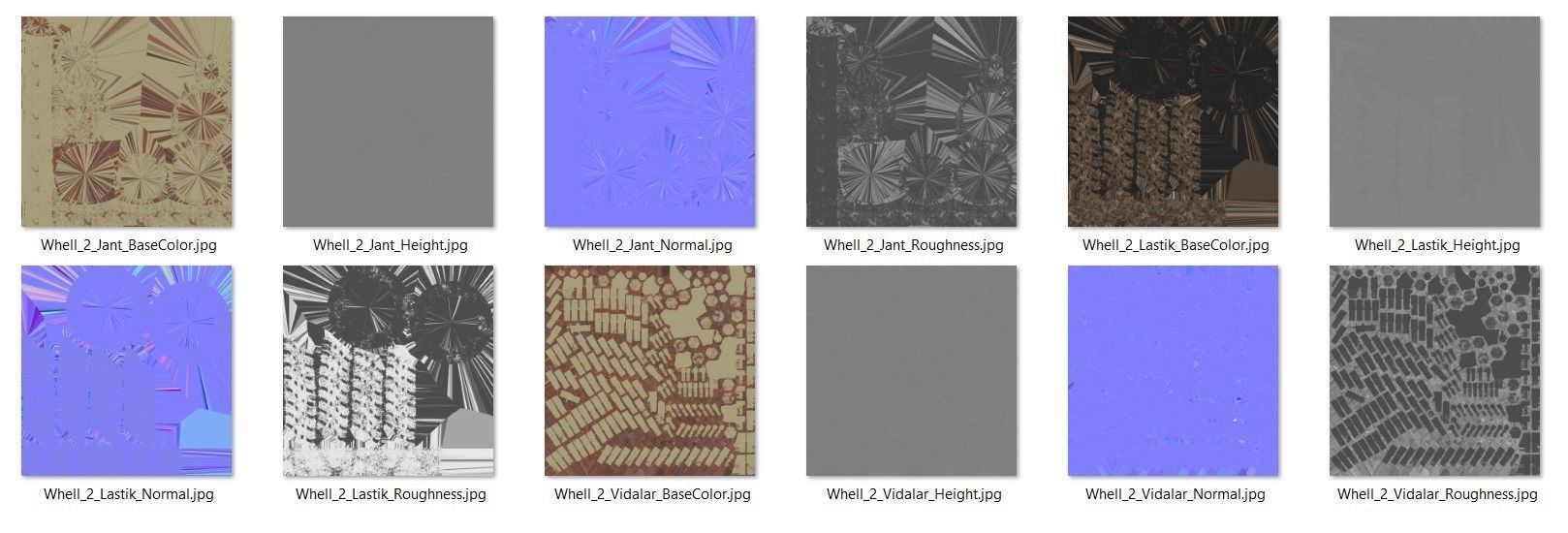 Truck Wheel 3D Model with UV maps 3D model_9