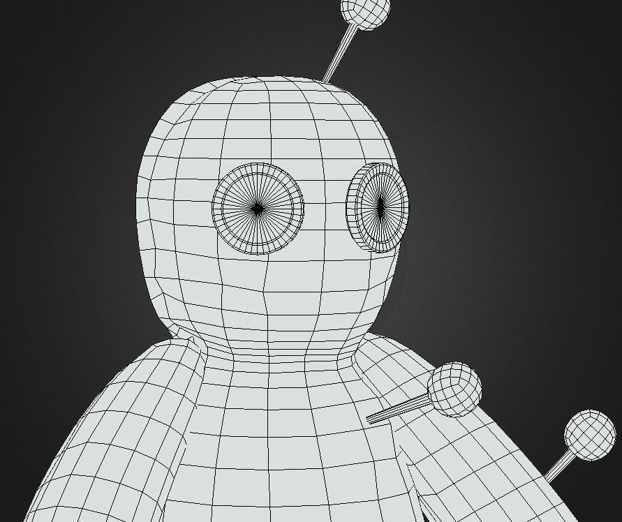Voodoo Doll Low-poly 3D model_9