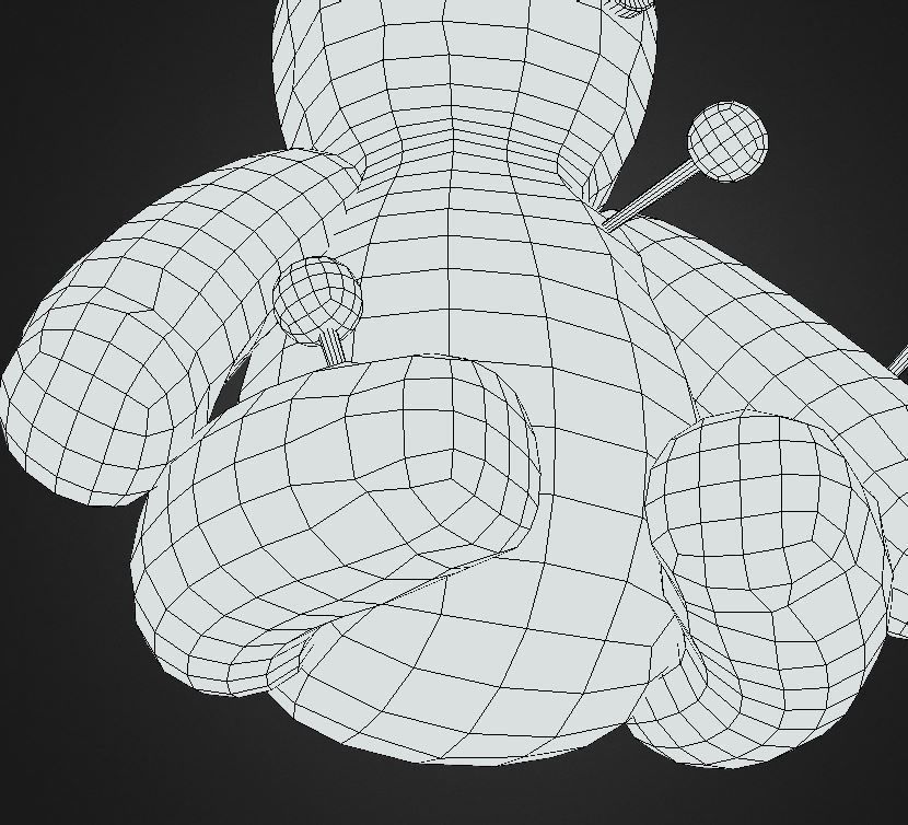 Voodoo Doll Low-poly 3D model_10