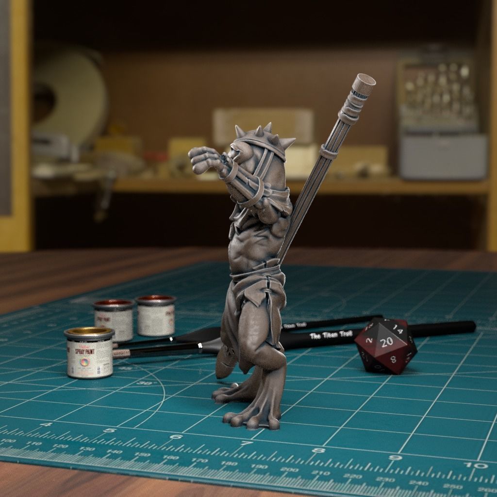 Frog folk 03 - Pre-Supported 3D print model_2