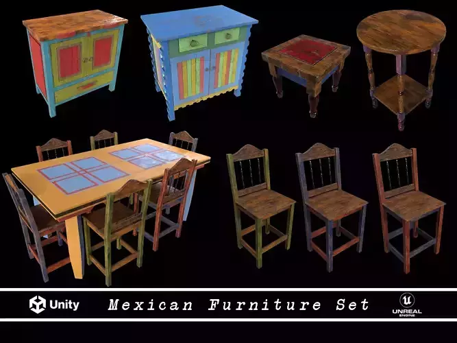 Mexican Style Furniture Set