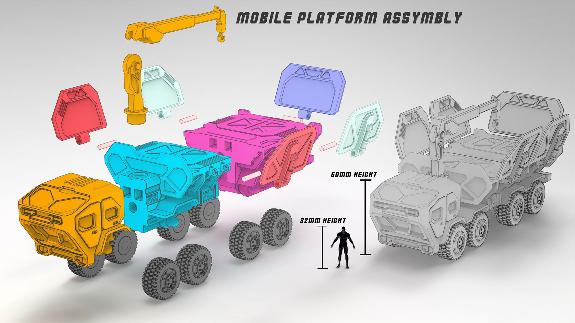 Repair Bay set props 3D Printable 32mm base 3D print model_3
