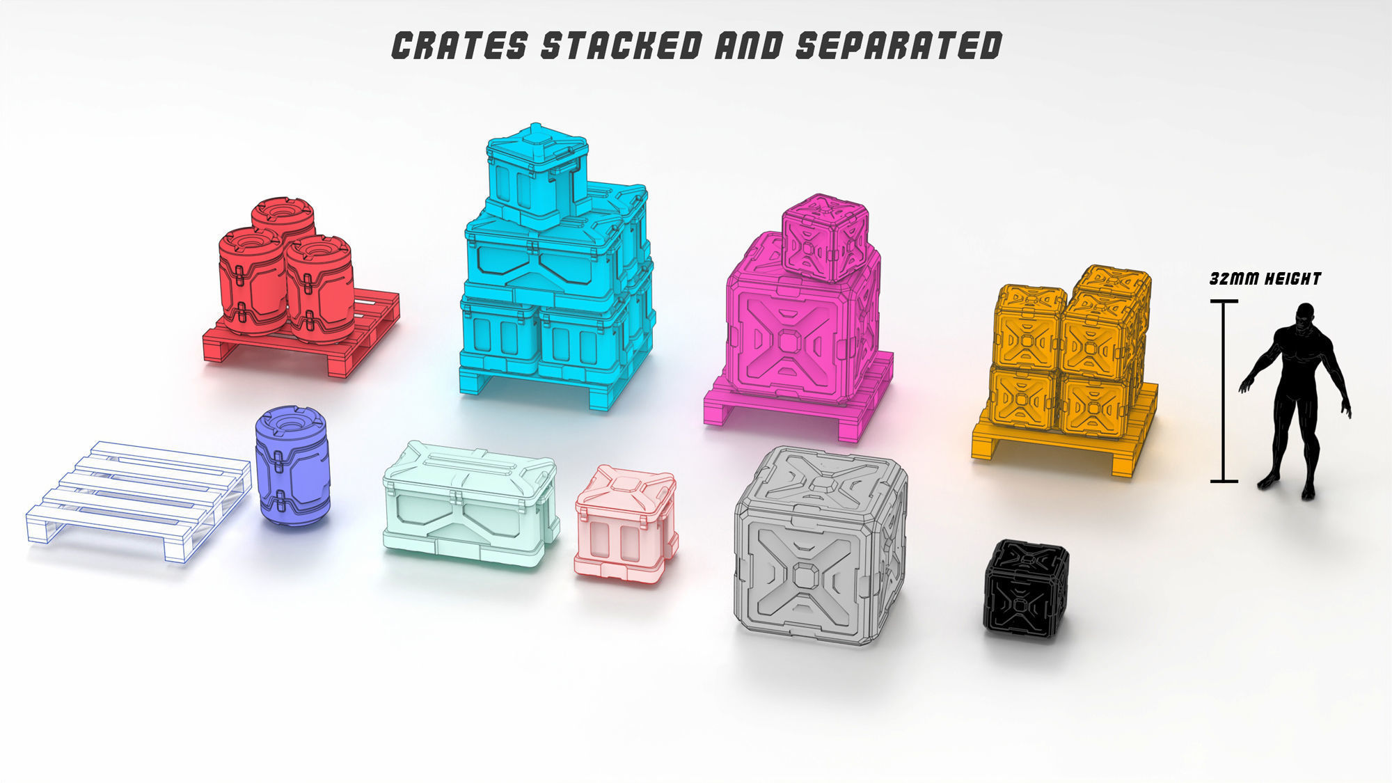 Repair Bay set props 3D Printable 32mm base 3D print model_5