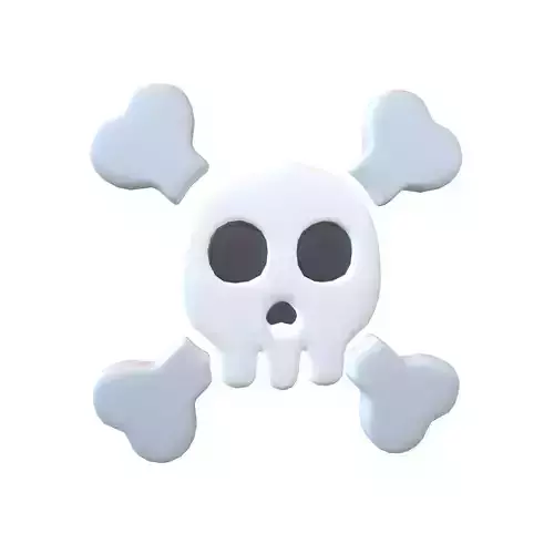 Twitter Version 14 Skull and Crossbones Emoji v1 001