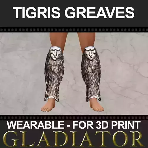 Tigris of Gaul Greaves 3D print model 3D print model