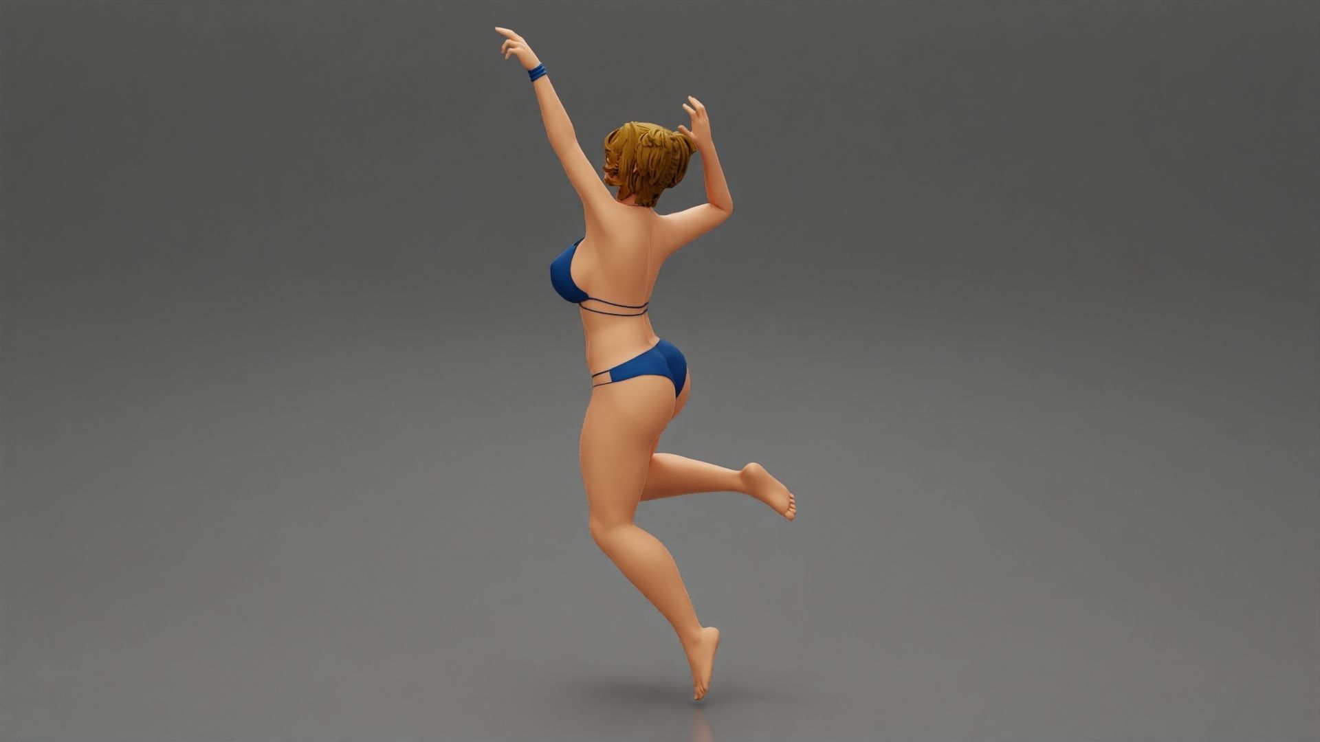 VolleyBall Girl 1 Posing 3D print model_5