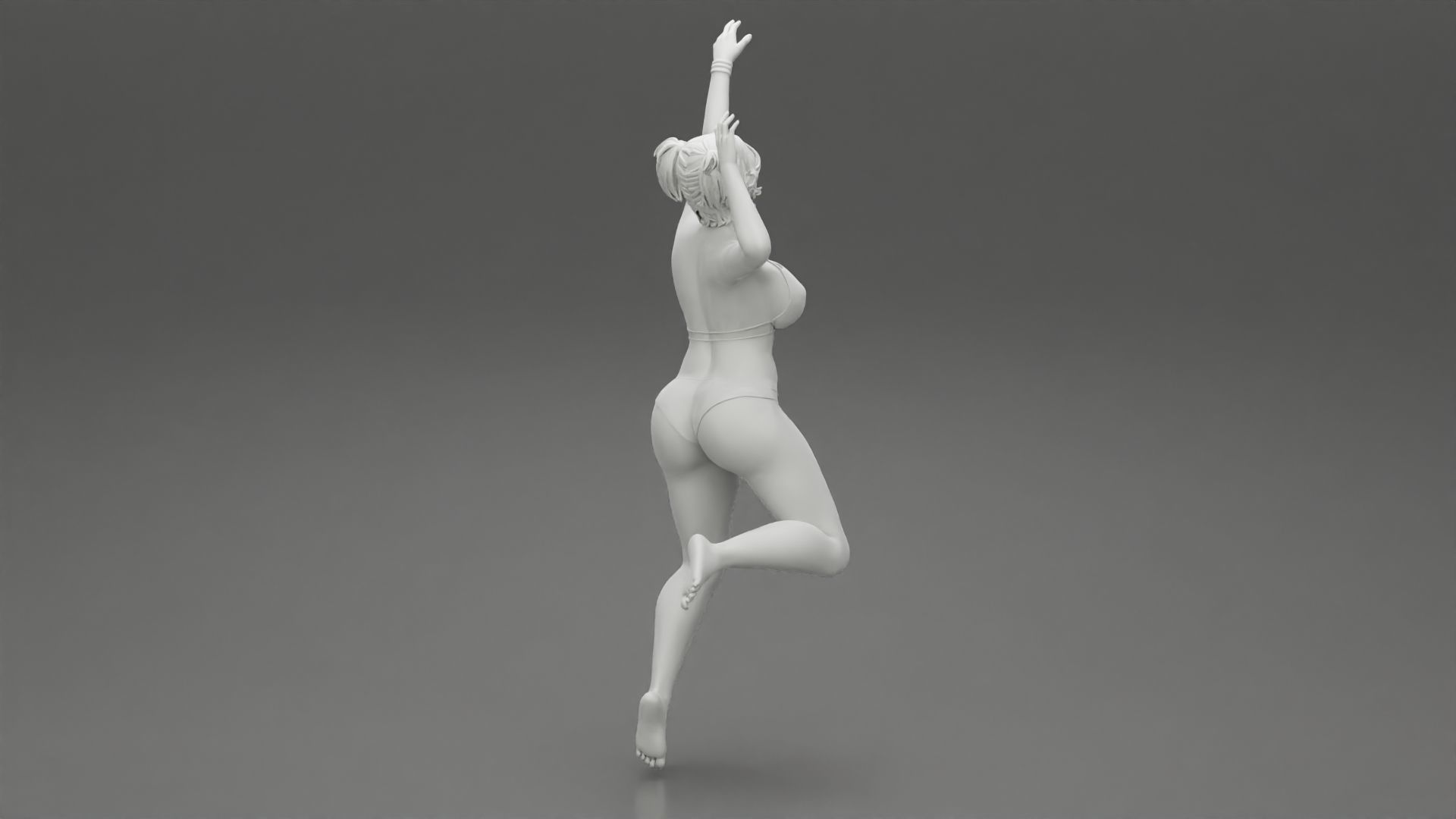 VolleyBall Girl 1 Posing 3D print model_7