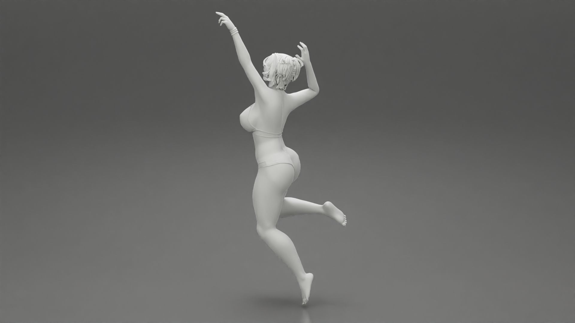 VolleyBall Girl 1 Posing 3D print model_10