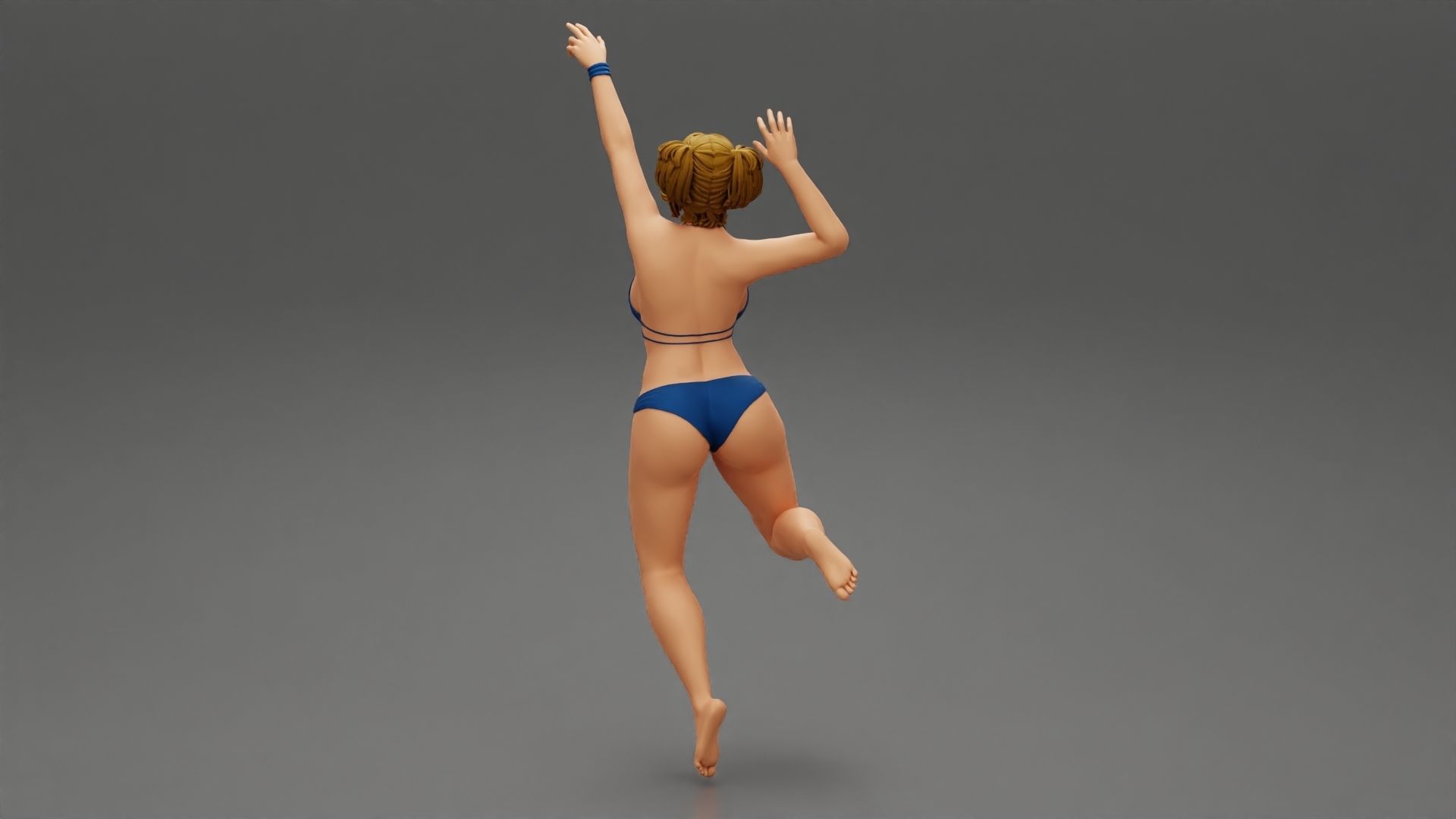 VolleyBall Girl 1 Posing 3D print model_1