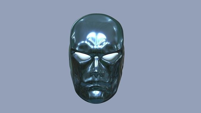 Head silver surfer 3D print model