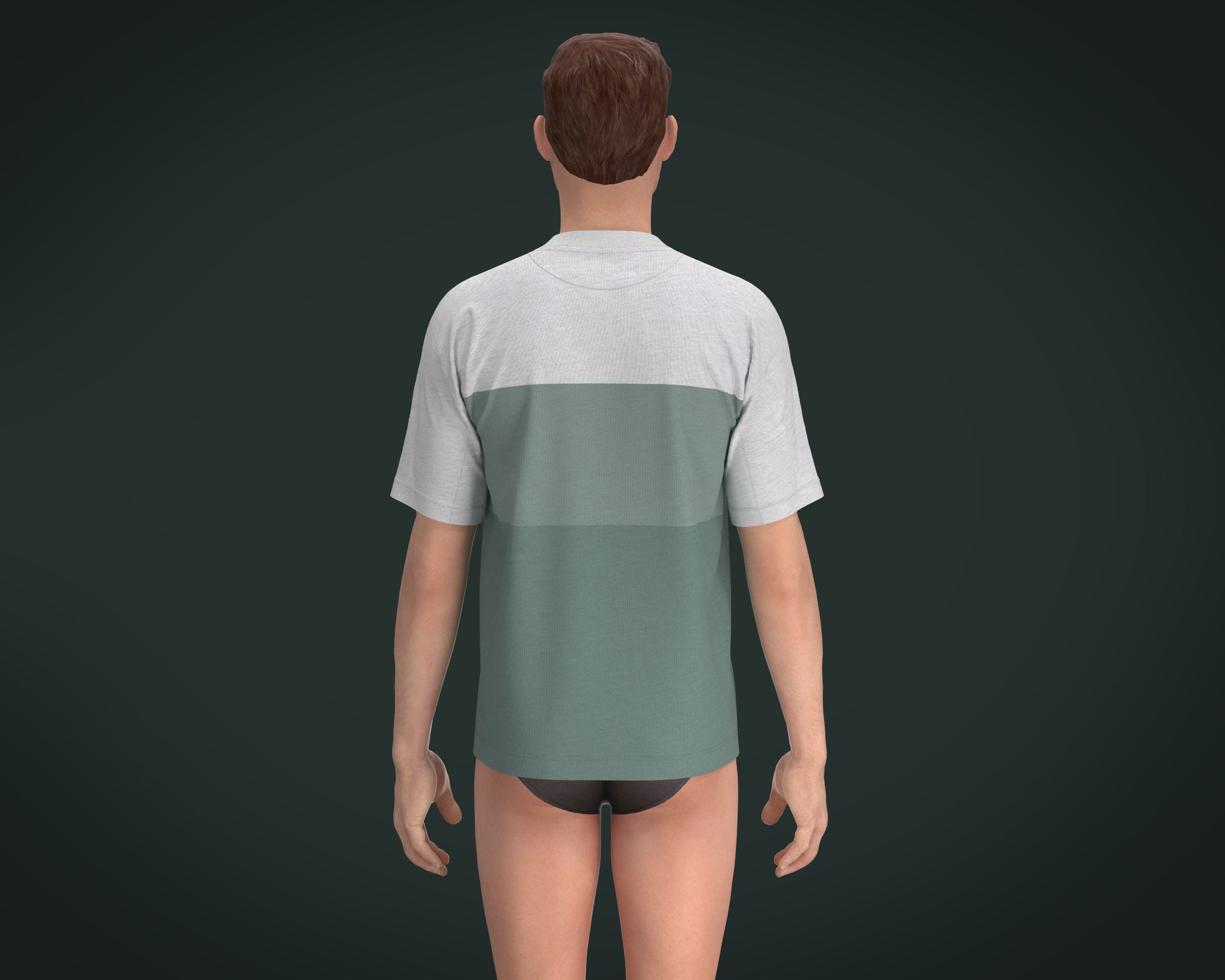 T-shirt Catch the mood  3D model_7
