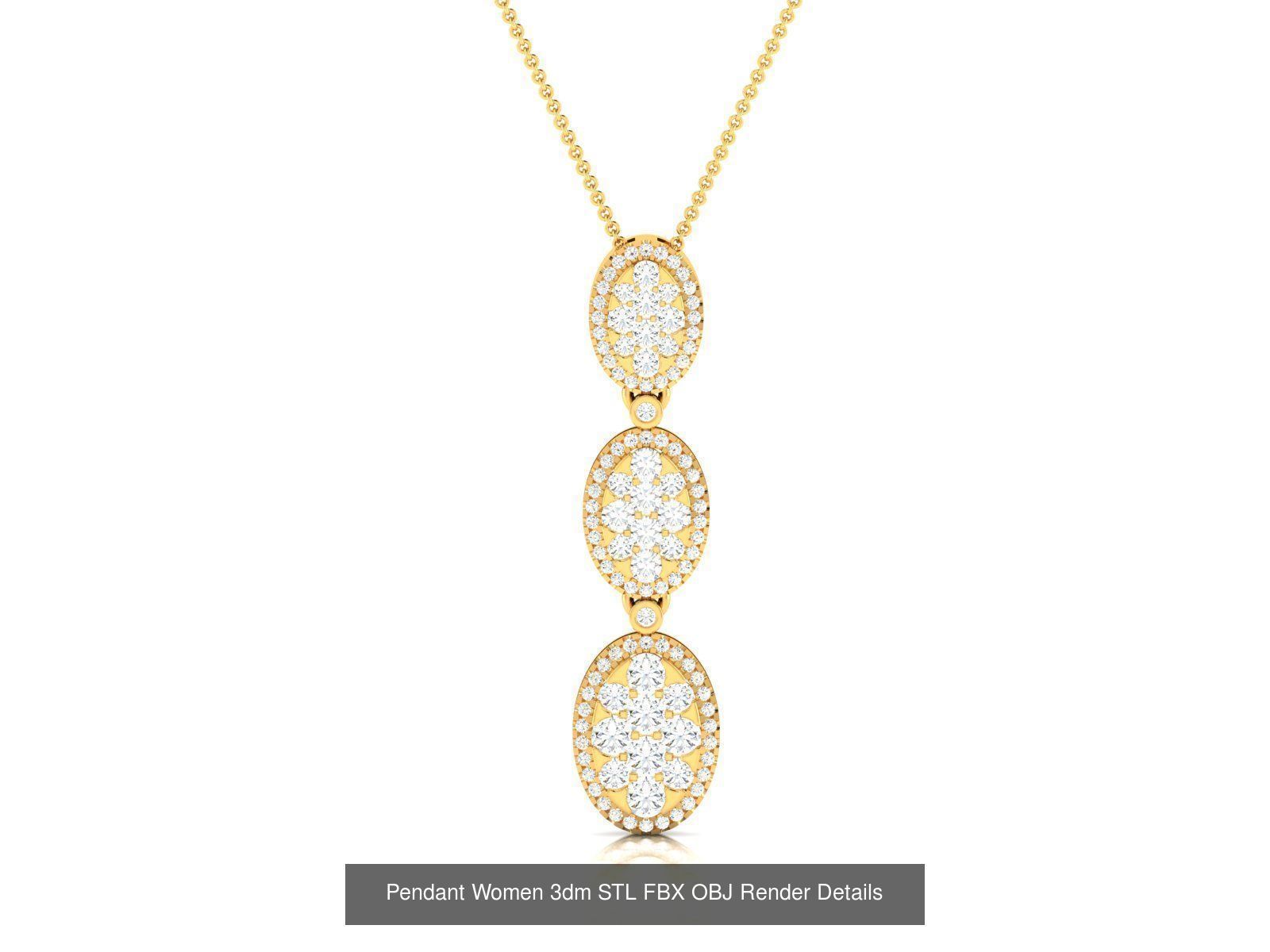 59 Women Pendant 3dm STL OBJ FBX Render Detail Bulk Collection _73