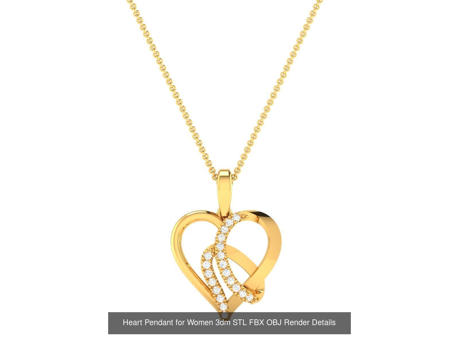 59 Women Pendant 3dm STL OBJ FBX Render Detail Bulk Collection _66