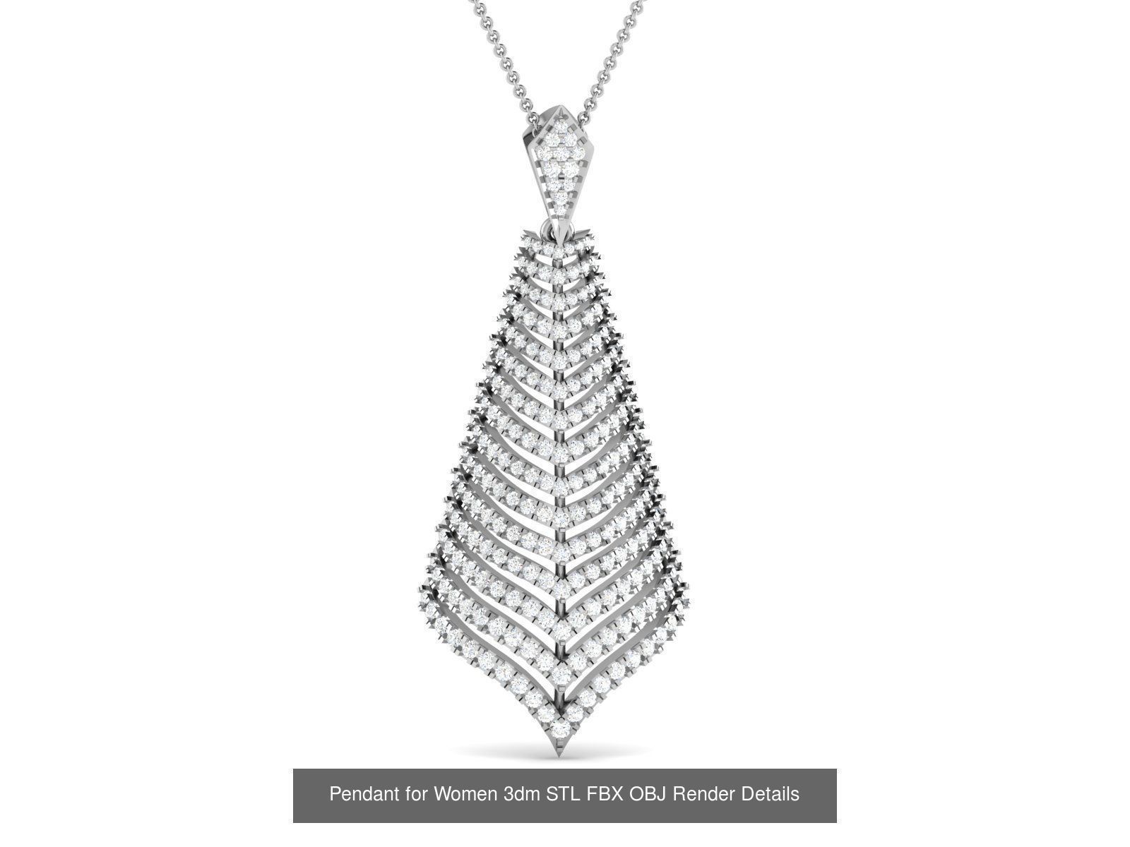 59 Women Pendant 3dm STL OBJ FBX Render Detail Bulk Collection _50