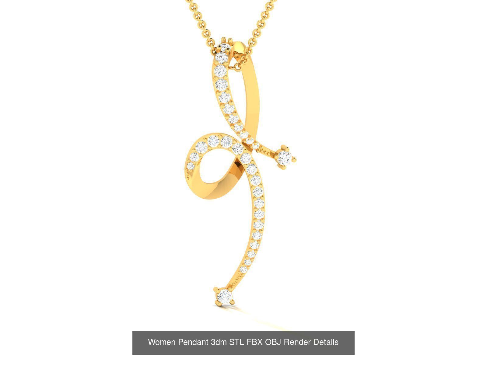 59 Women Pendant 3dm STL OBJ FBX Render Detail Bulk Collection _27