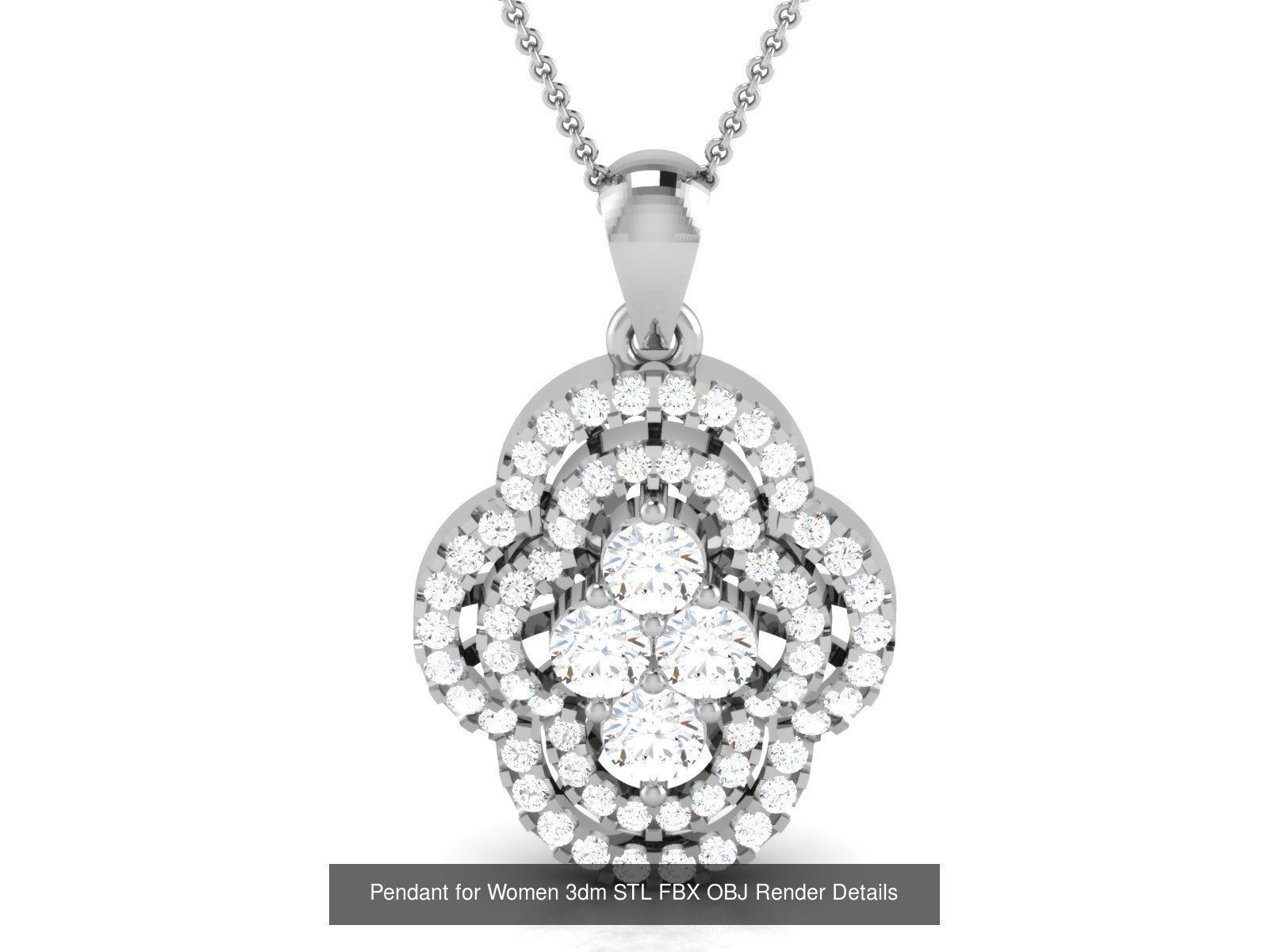 59 Women Pendant 3dm STL OBJ FBX Render Detail Bulk Collection _72