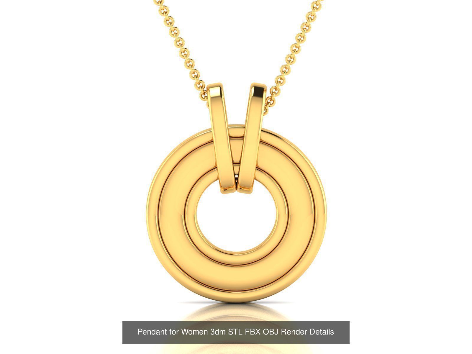 59 Women Pendant 3dm STL OBJ FBX Render Detail Bulk Collection _63