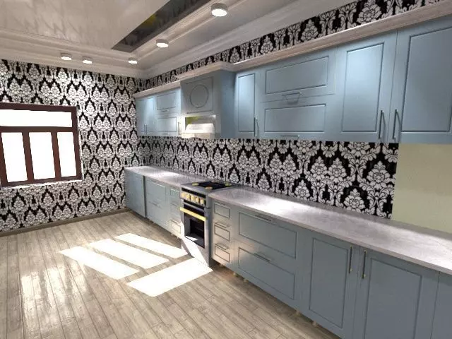 kitchen wallpaper for 3D model