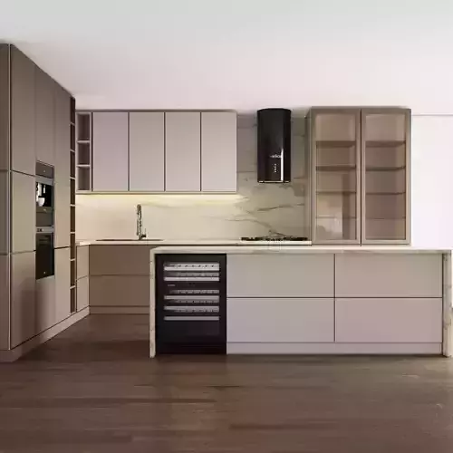Kitchen 033 Low-poly 3D model
