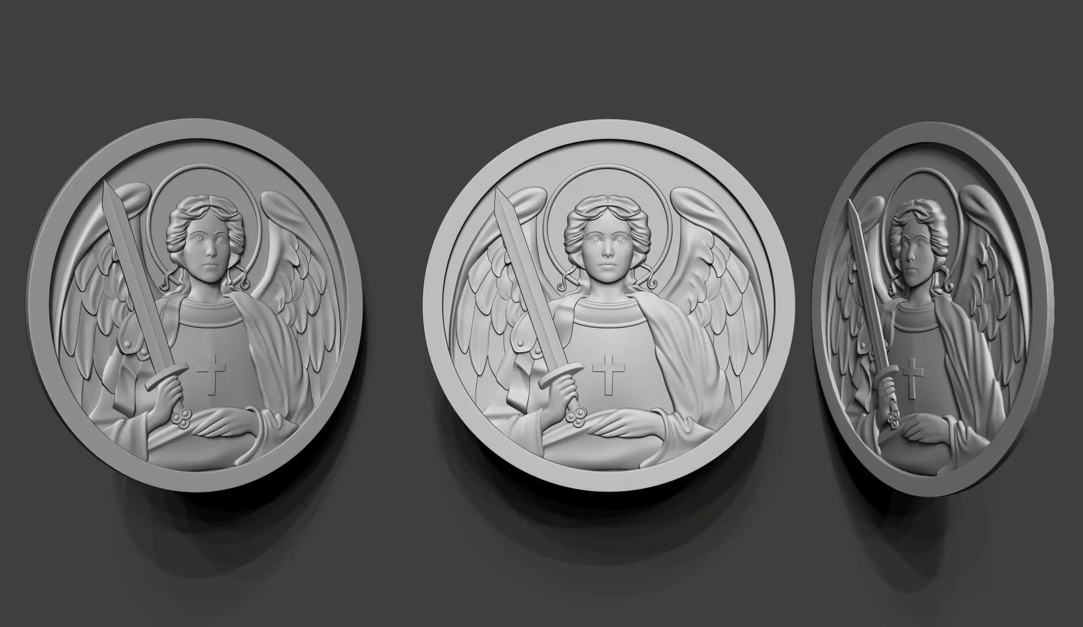  Archangel Mikhail   3D print model_0