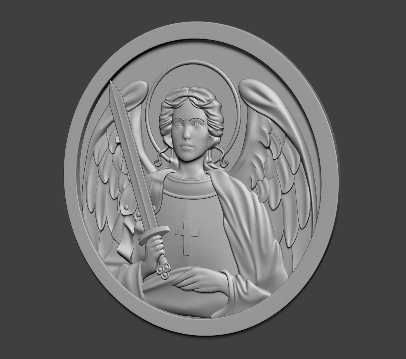  Archangel Mikhail   3D print model_3