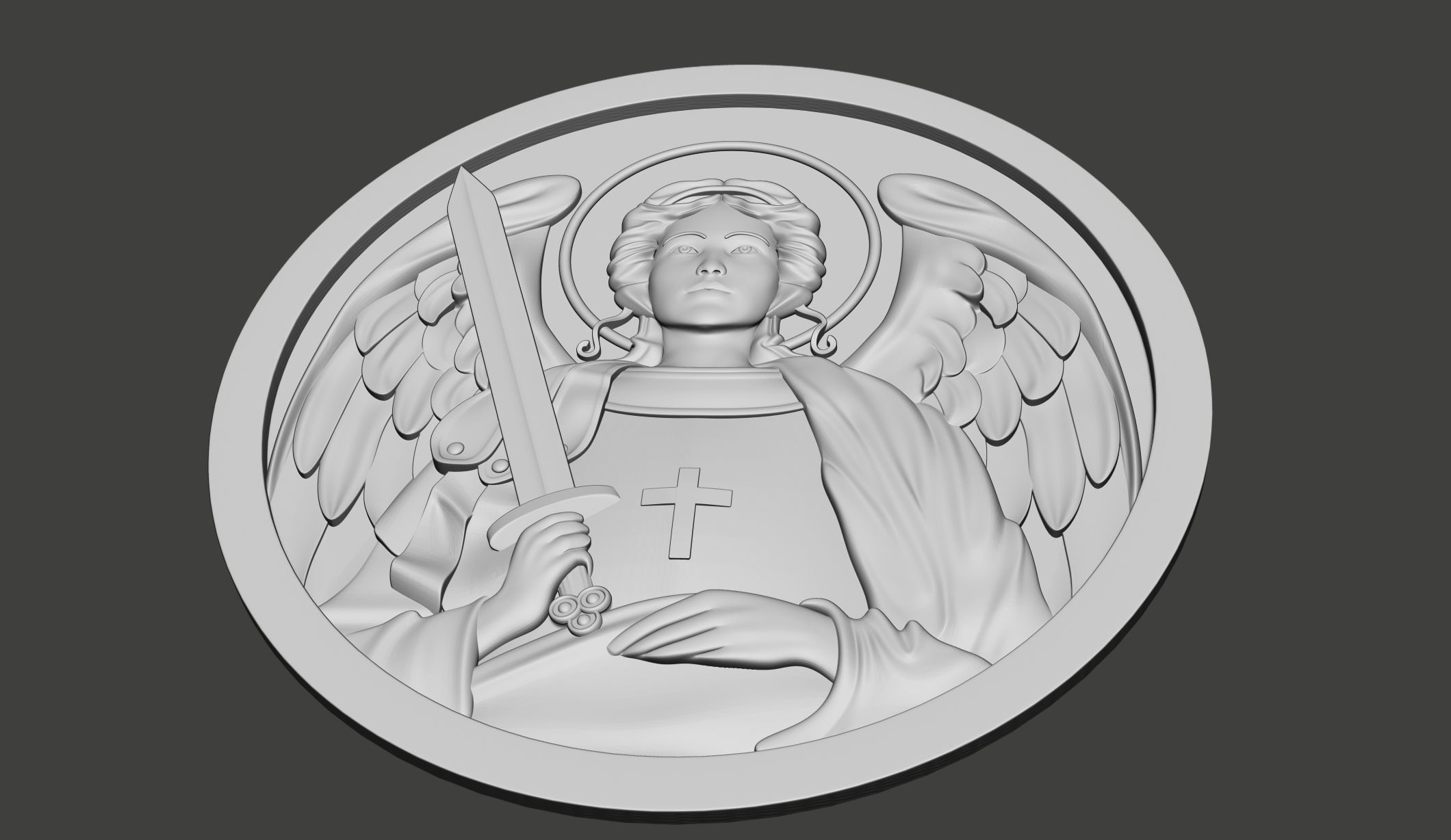  Archangel Mikhail   3D print model_2