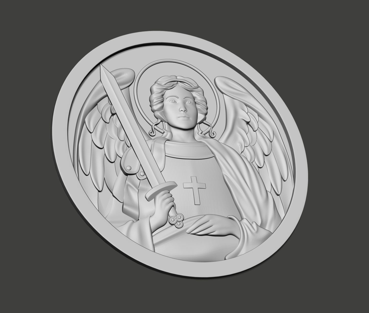  Archangel Mikhail   3D print model_4